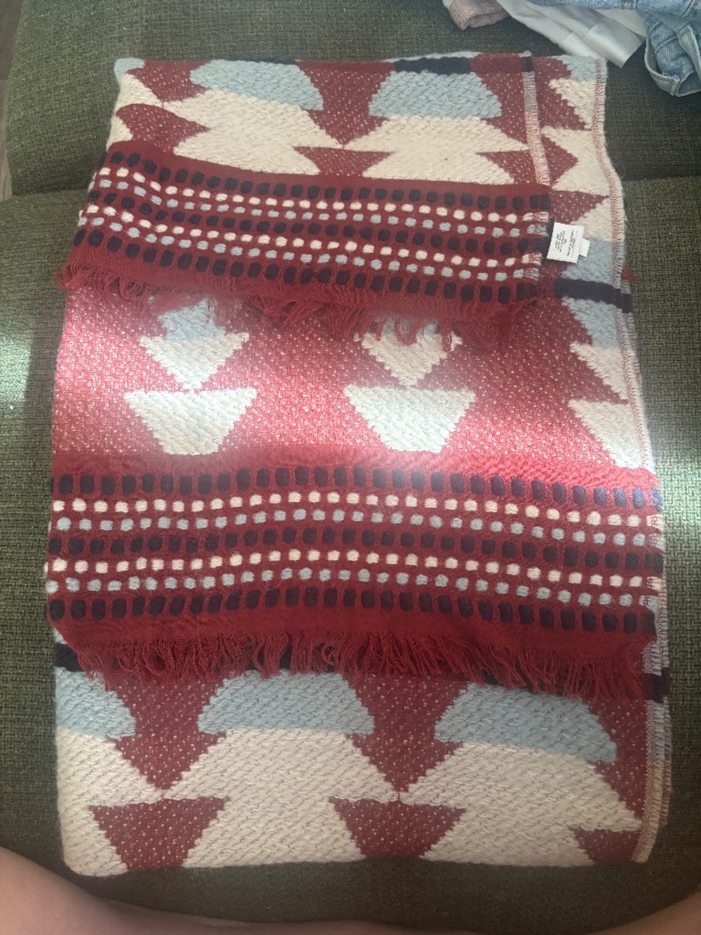 Madewell Oversized Geometric Blanket Scarf